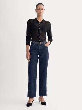 Everlane Low-Rise Straight Boyfriend Jean Tungsten Rinse Size 26 Regular NWT